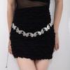 Atmospheric metal waist chain, women's adjustable dress waist, multi-layer premium chain belt.