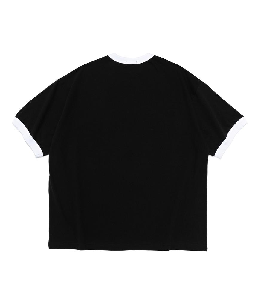 Cargo Bros Washed Heritage Garment Ringer T-Shirt (Black)