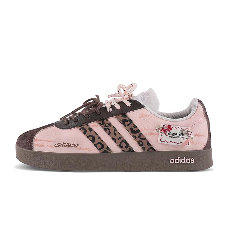 

Adidas VL COURT 2.0 Leather Cushioning Abrasion Resistant Cushioning, Wear Resistant Low top Skateboard Shoes Unisex HQ1802(Team651-) 38⅔