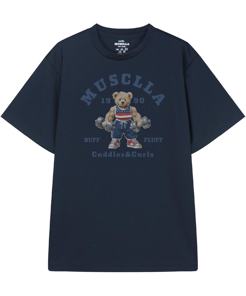 DRIFTOUT Dumbbell Muscle Teddy Bear Functional Short Sleeve T-Shirt (5 Colors) (Type B)