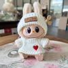(No Dolls) For Labubu V1 V2 Idol 17cm Doll Fashion Sweater Outfit Accessories Sitting Party Sweater Clothing DIY Doll Outfit