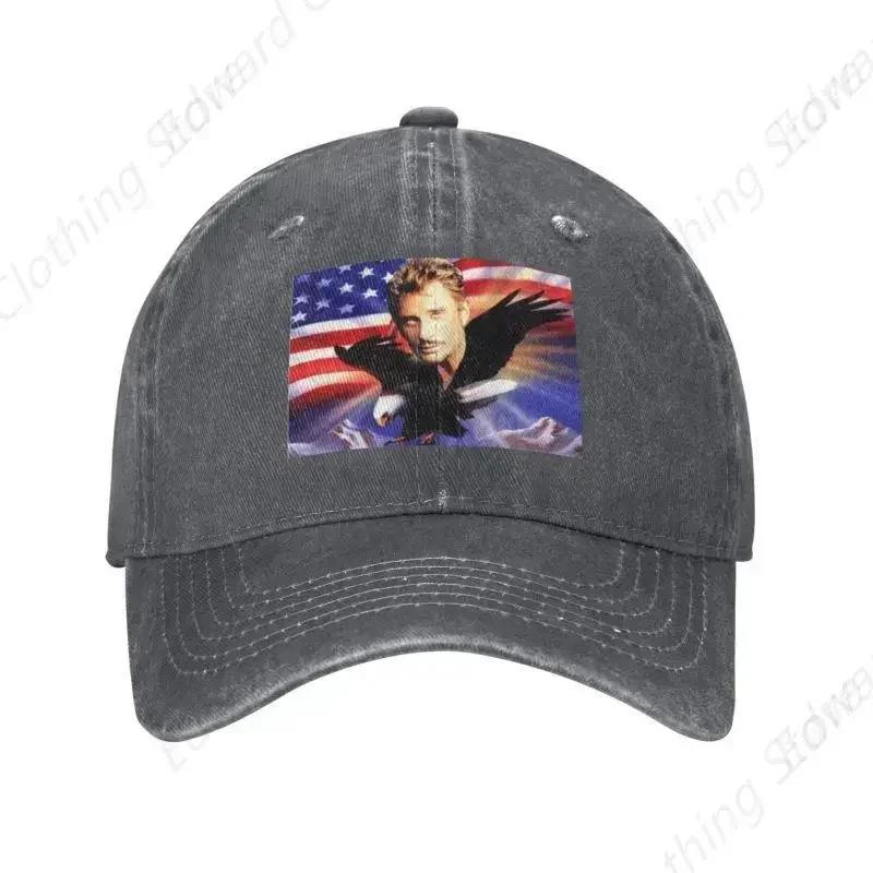 Custom Hallyday Eagle Baseball Cap WoUnisex Unisex Cotton Adjustable French Rock Dad Hat Sports Snapback Hats