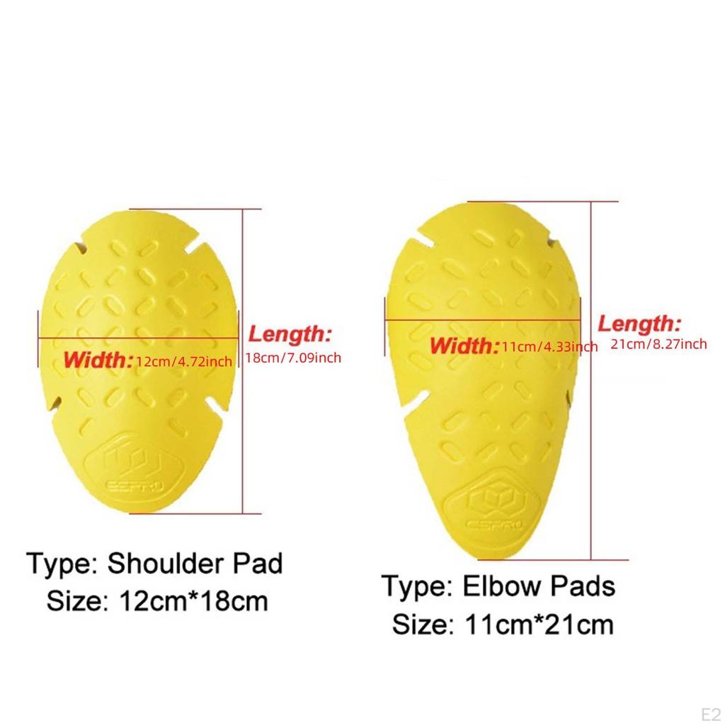 4Pcs Elbow and Shoulder Pads Protective Gear Replacement EVA Easy to Clean Armor Pads, Protection