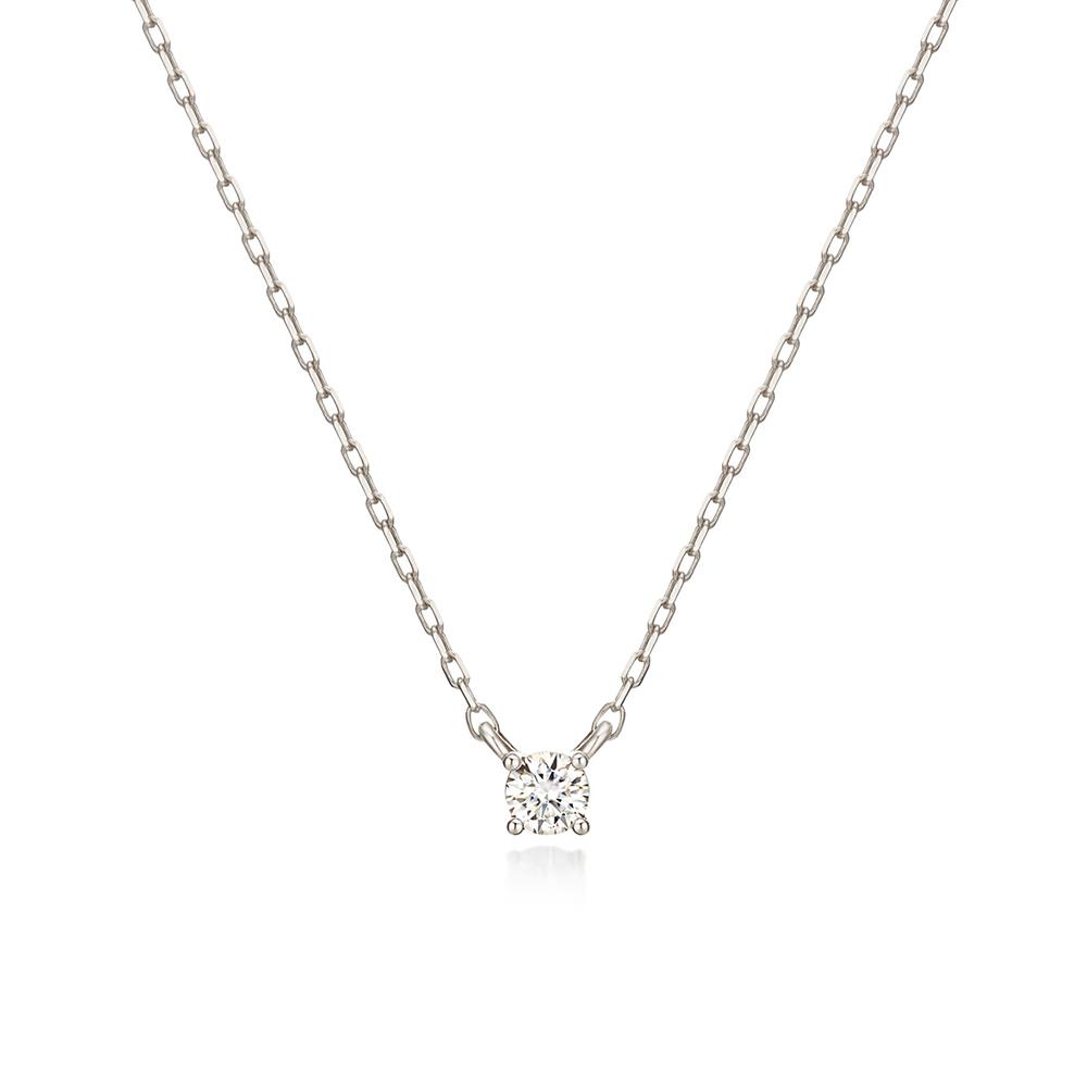 Paigeflynn [Silver 925] Moissanite Brill 0.1 Carat Necklace