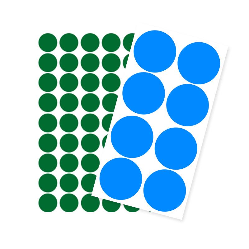 Colorful A5 Dot Stickers: Blank Round Adhesive Labels for Handwriting, Classification, and Sealing