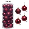 Dekoracja choinkowa 36 szt. 3 cm bombki choinkowe zawieszki ozdoby akcesoria imprezowe wystrój domu Navidad 2027 prezenty noworoczne