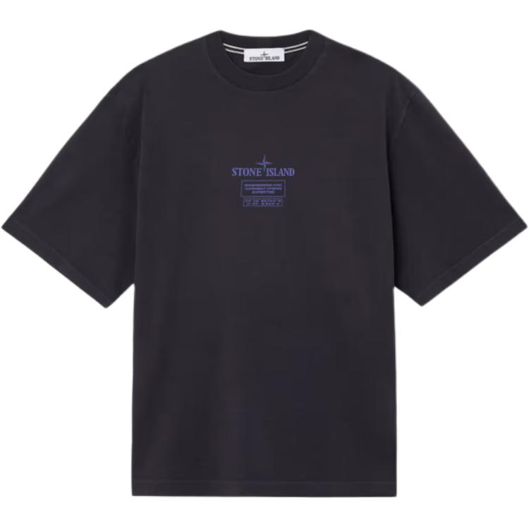 

Stone Island Round Neck Short Sleeve Printed T-Shirt Men Tops Dark-Blue K2S152100037S0193V0026 S