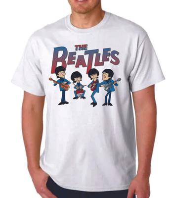 CAMISETA DESENHO ANIMADO DE SÁBADO DE MANHÃ DOS BEATLES versão 3