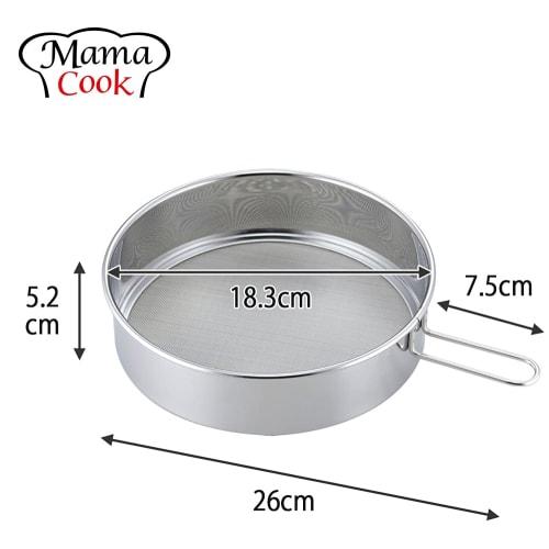 Shimomura Kihan Strainer, Flour Sieve, and Strainer [Made In Japan] Dishwasher Safe, 2-Way, Fine Mesh, Handle, Durable Construction, 26 X 19.4 Cm, Sta