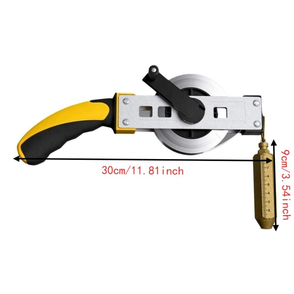 Aluminum Alloy Frame Fuel Measuring Tape Brass Plumb Bob Oil Gauging Tape Deep Fuel Storage Tanks