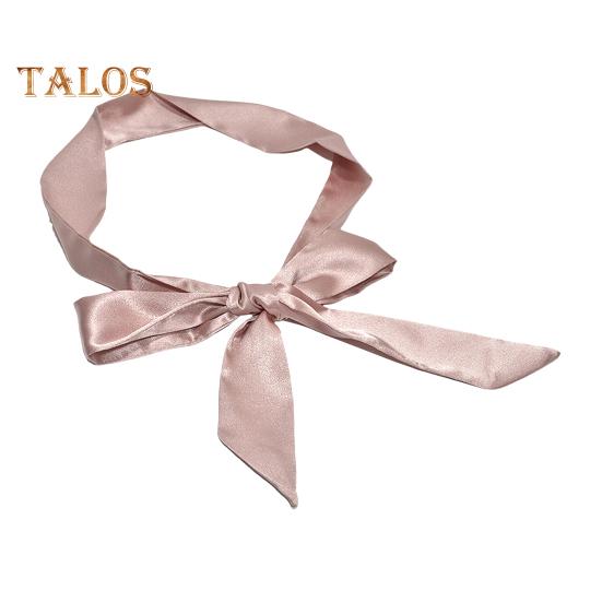 Women Belt Smooth Satin Lace-up Bowknot Decorative Belt Adjustable Length Bow Tie Design Formal Waistband