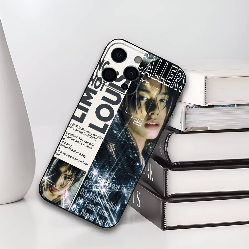 LOUIS LNGSHOT Phone Case For iPhone 17,16,15,14,13,12,11 Plus,Pro Max,XS,Soft Black Cover