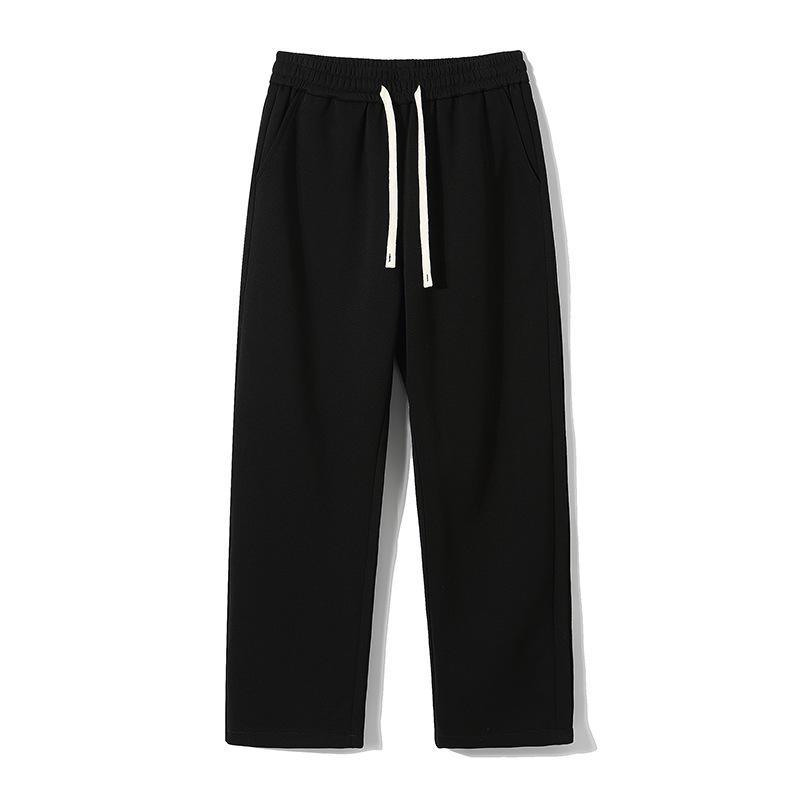 Muxiu Menswear: Trendy Striped Wide-Leg Sweatpants for Men and Couples