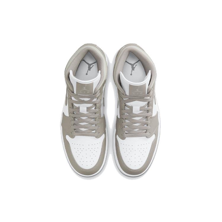 New JORDAN 1 Mid Linen 554724-082