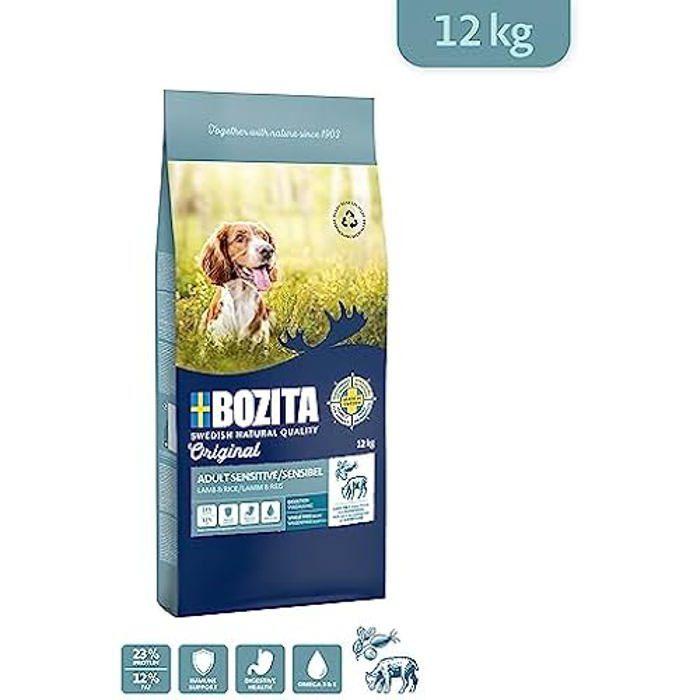 Aliment pour chien - BOZITA - Original Adult - Sensibilité digestive - 12 kg - Antioxydants naturels