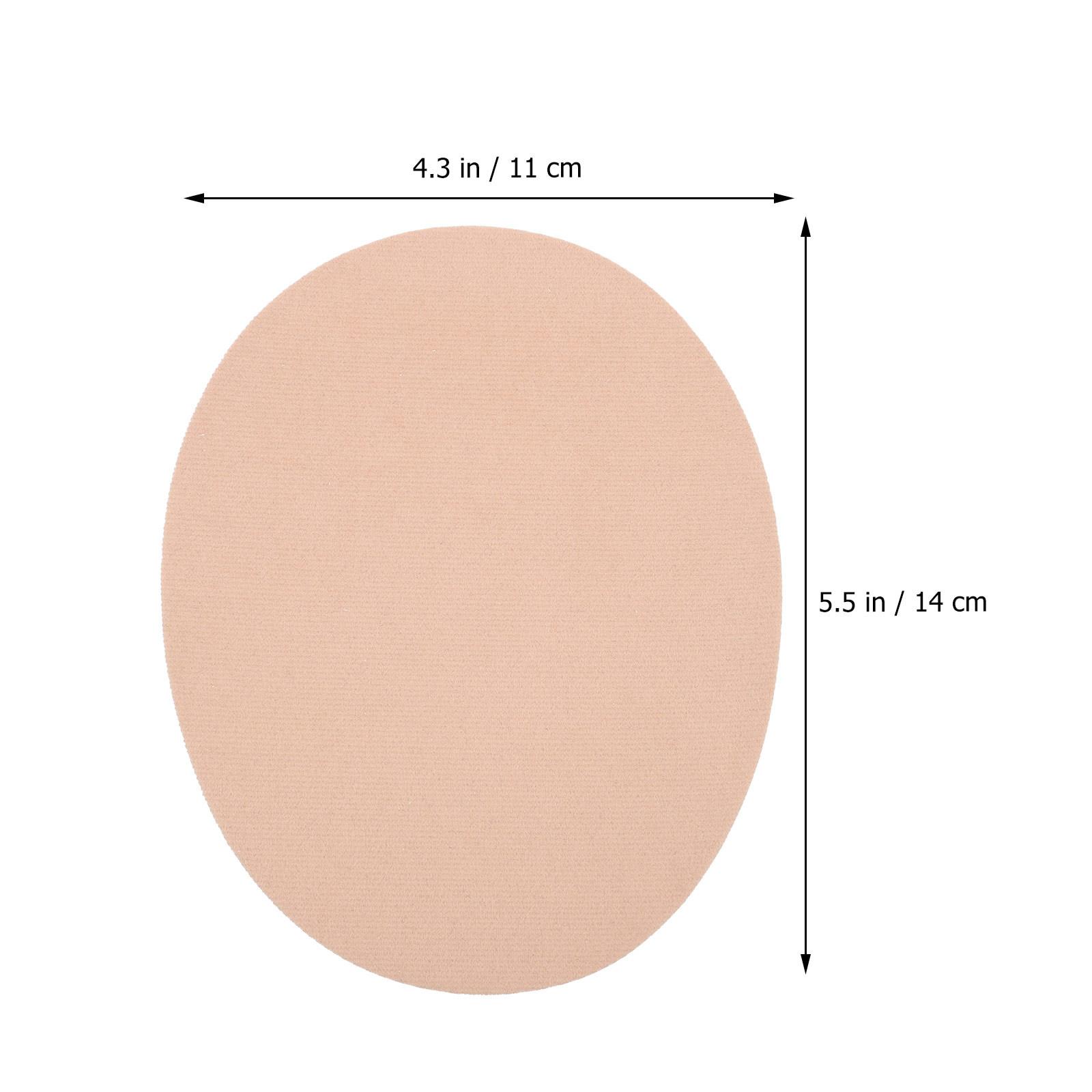 

1 Pair Oval Iron-on Patches Clothes Repair Elbow Knee Appliques Clothing Decor DIY Craft Accessories for Jeans Sweaters Bags бежевый