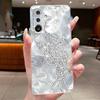 Handyhülle für Samsung Galaxy M36 F36 5G Weiches Transparentes Silikon Flexibles TPU Klare Hülle Luxus Mode Schmetterling Blume Hülle
