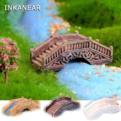 Starožitný model mostu Pryskyřice Miniatura pro pohádkovou zahradu/terárium Ozdoby Figurky Domeček pro panenky DIY Příslušenství Vintage Dekorace