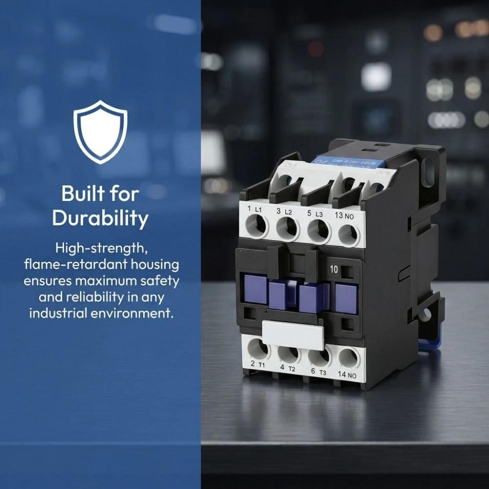 12A Rated Current AC Contactor 380V Coil Voltage Industrial Contactor Industrial Control