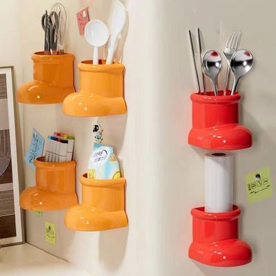 Boots Magnetic Fridge Organizer Space Saving Refrigerator Storage Rack Decoration No Drill