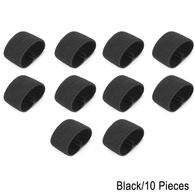 10 pieces Elastic Belt Keepers Webbing Holder Strap Organizer Nylon Belts/Straps Accessories Backpack Strap Holder