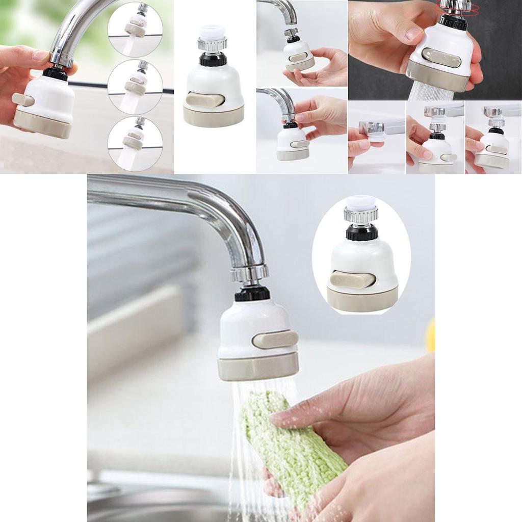 Easy Install 360 Rotating Kitchen Tap Head With Adjustable Pulse And Shower Modes