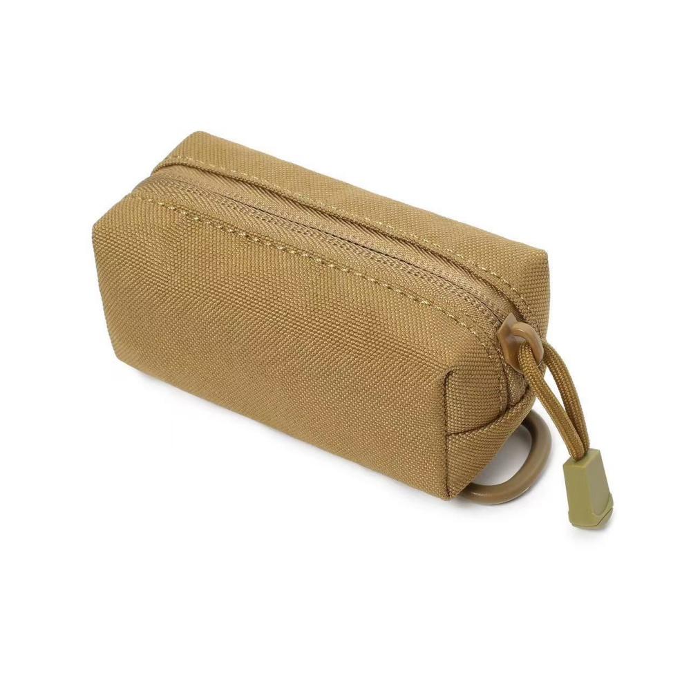 Outdoor Hanging Bag Mini Molle Pouch EDC Wallet Belt Waist Pack Bags Portable Key Organizer Case Men Coin Purse Hiking Camping