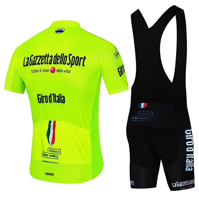 Mens Cycling Jersey Bib Shorts Set Breathable Quick-Dry Performance Wear Road Bike Riding