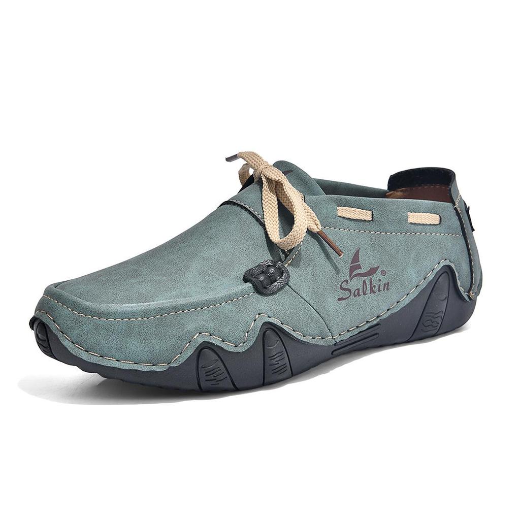 Men's Octopus Lace-up Casual Loafers - Large Size, Fashionable, Spring Collection
