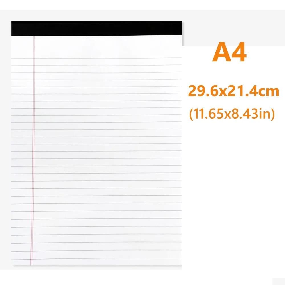 New Durable Portable High Quality Thicken A5/A4 Notebook 50Sheets Tearable Legal Pad Memo Pad School Office