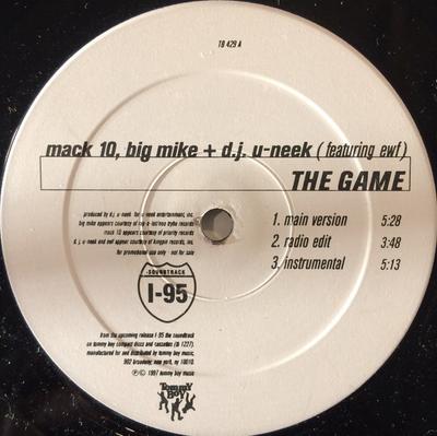 12-Zoll Schallplatte MACK 10, BIG MIKE & DJ U-NEEK / MIA - The Game / Soldier Funk TB429 Tommy Boy 1997 US Rap & Hip-Hop/R&B Gebraucht