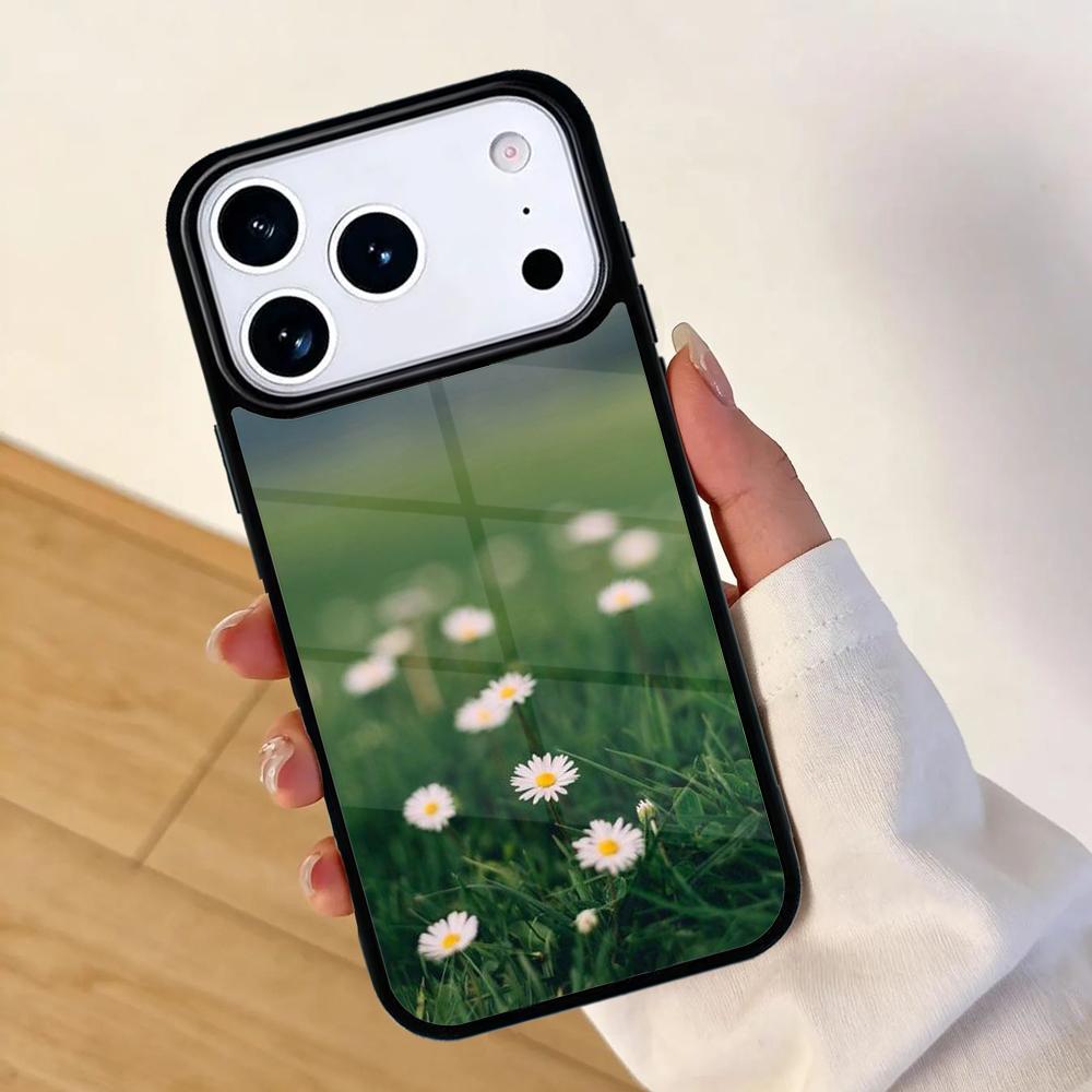 Daisy Flower Mobile Phone Case for IPhone 17 AIR 16pro Max 15 14 13 12 11 Bumper Cover