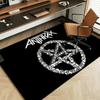 Music A-Anthrax Floor Mat Soft Flannel Entrance Door Mat Non Slip Absorbent Bathroom Bedroom Floor Rug
