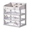 Multi-storey Drawer Desktop Organizer Desk Storage Box Free Sticker School Office Stationery Cosmetic Home Storage Box