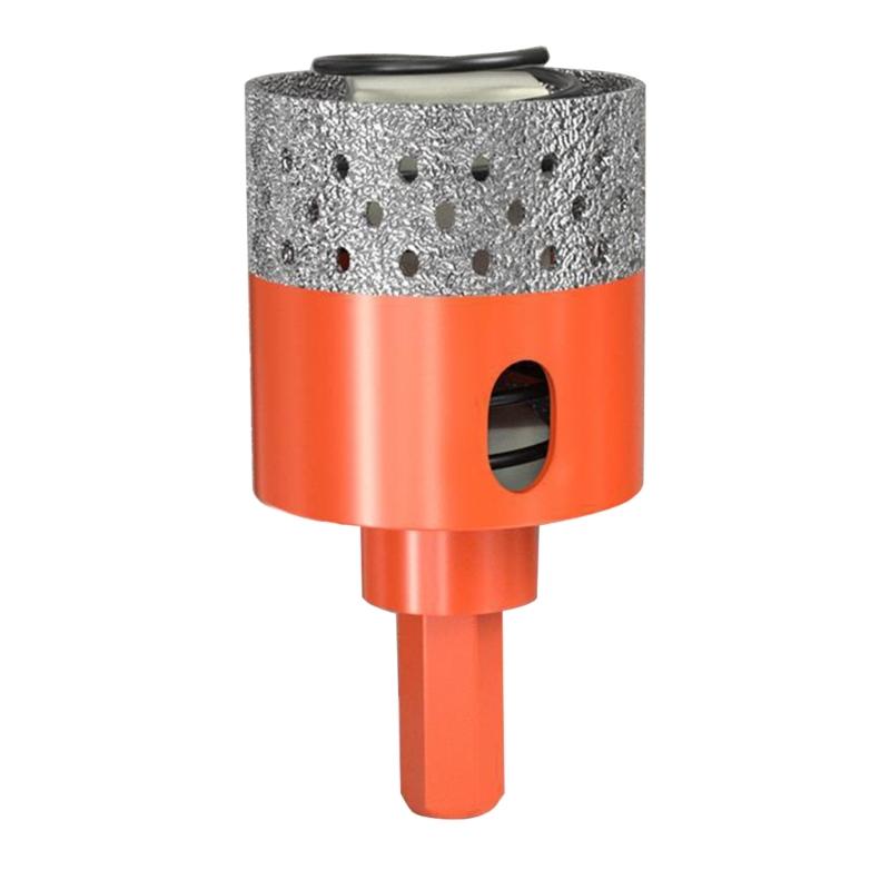 Hole Saw, Ankoow 20-65mm Hole Saw Tooth Cutting Opener Drill Bit Hexagonal Shank for Marble Ceramic Tile
