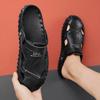 Fashion Summer Sandals Men Leather Classic Roman Sandals Slipper Outdoor Sneaker Beach Rubber Flip Flops Men Water Trekking Sandals
