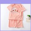 Childrens Cotton Summer Twopiece Set With Cartoon Pattern For Kids