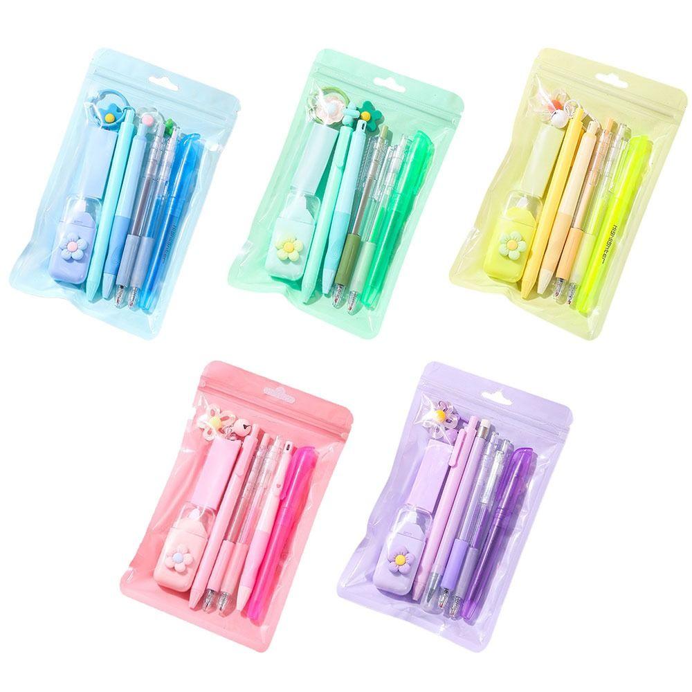 8-in-1 Gelstift Macaron-Farbe Textmarker INS Radiergummi Geschenk für Schüler