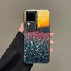 For Samsung S24 S23 Ultra Plus FE S25 S22 Ultra Plus S21 FE Laser Phone Case Floral Pattern Blue Flower Sea Shockproof Covers