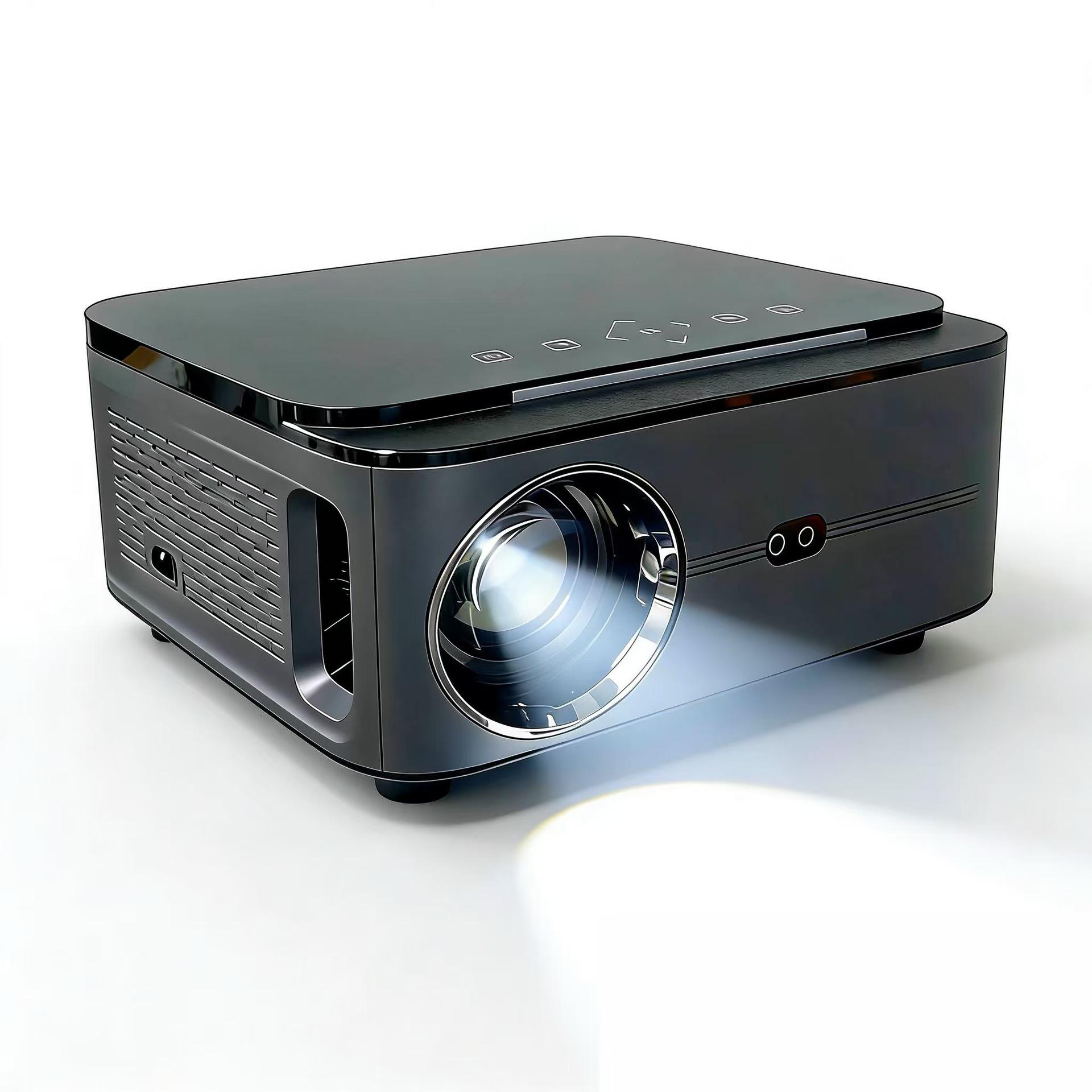 

1080P HD Home Projector with Auto Keystone Correction - Mid-Range Price, High-End Performance Projector чорний