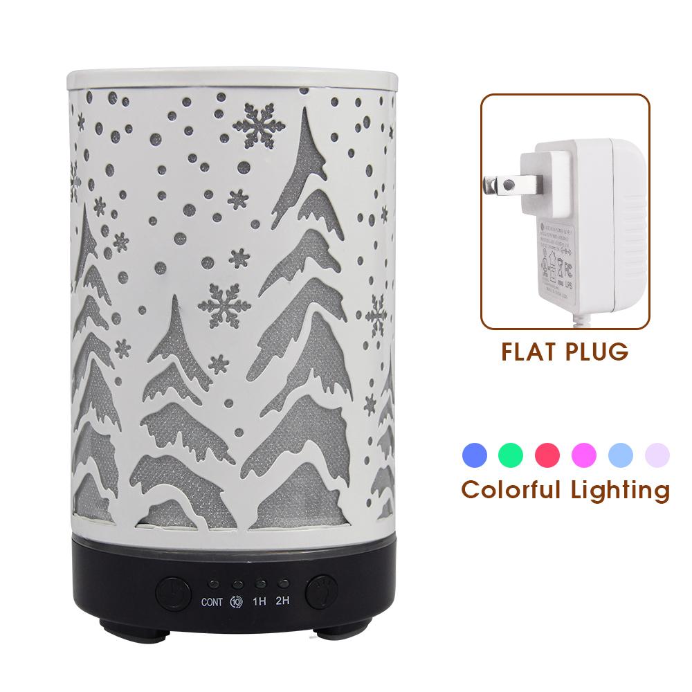Timing Function Aroma Diffuser Hollow Tree Humidifier Bedroom Fragrance Diffuser with LED Lights Humidificador para aromaterapia