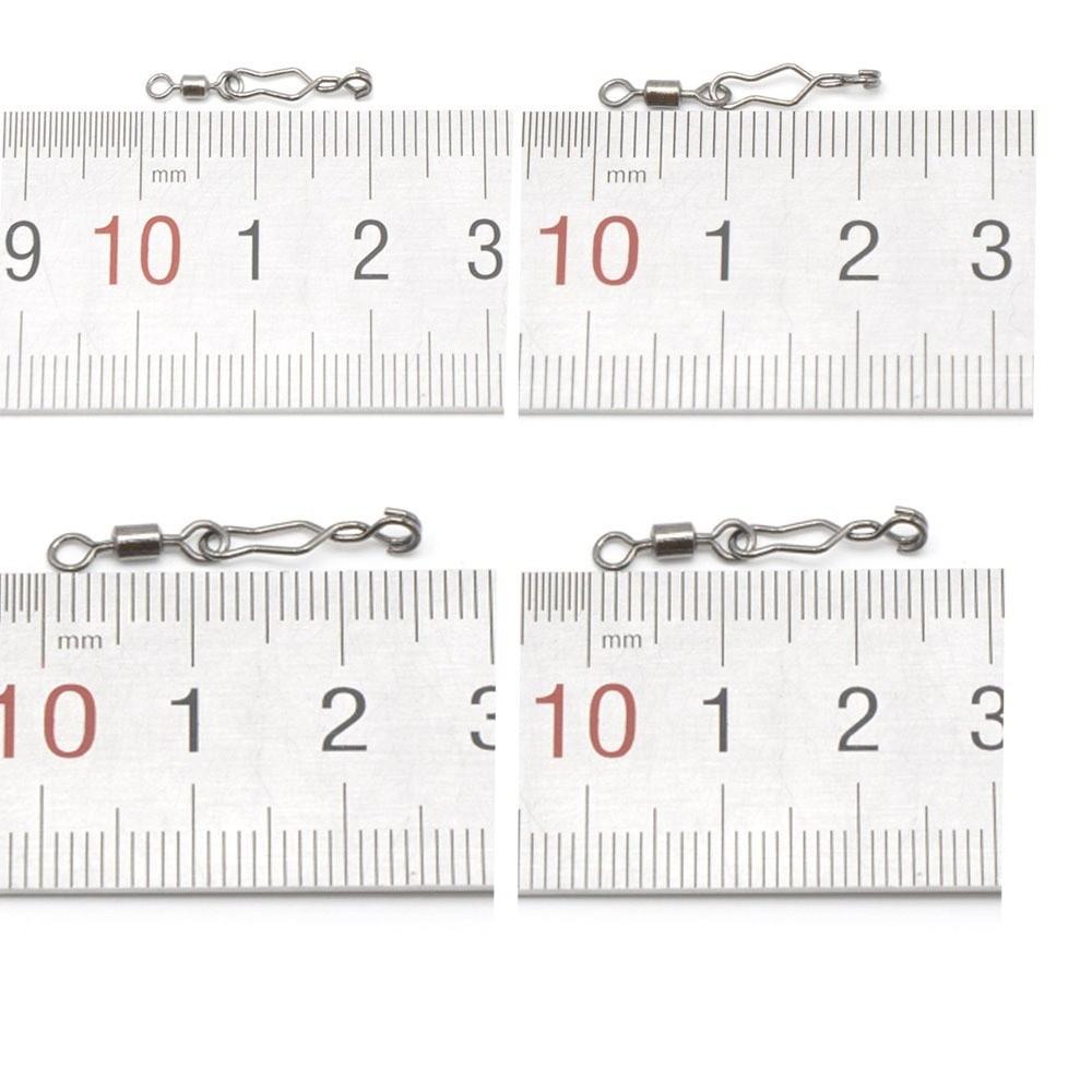 30pcs High Strength Fishing Speed Clips Stainless Steel Lure Hook Connect  Swivel Application