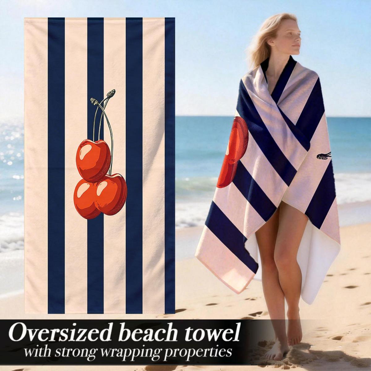 

Extra Large Luxury Oversized Beach Towel | Soft Microfiber, Lightweight, Strong Wrapping Properties, Perfect For Outdoor Activit W40*H60(CM)