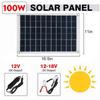 100W 18V/5V Boat Charger Outdoor Battery Supply Solar Panel Kit Solar Cell USB Solar Panel with Controller For Car Yacht Battery