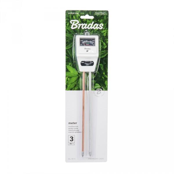 Miernik Ogrodowy 3 Funkcyjny Square White Line Tester Gleby Wilgotność