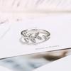 New 925 Sterling Silver Ring AAA Zircon Adjustable Simplicity Fashion Exquisite Women Jewelry Accessories Wedding Party Gift
