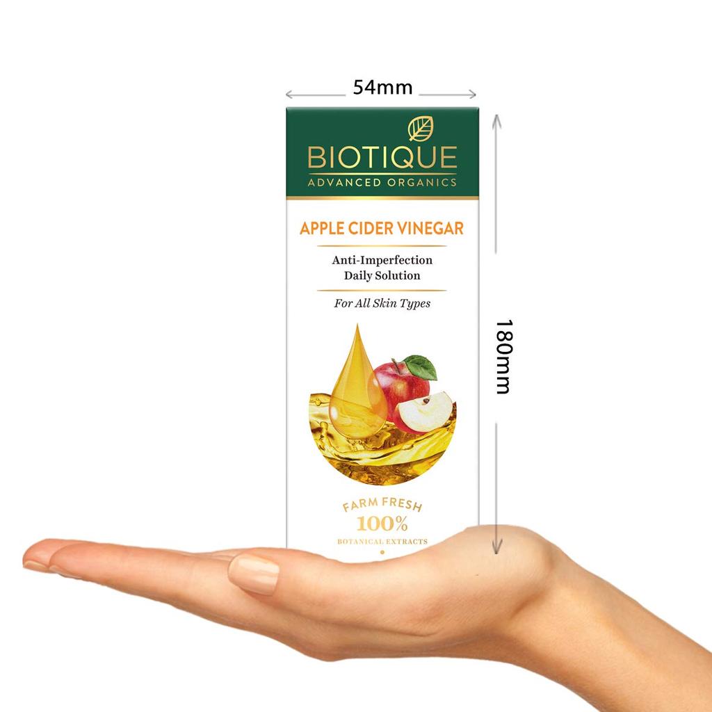 Biotique Apple Cider Vinegar Face Serum For Clear Skin, Anti-Blemish, Vegan, 30ml, Organic, Dark Spot Treatment