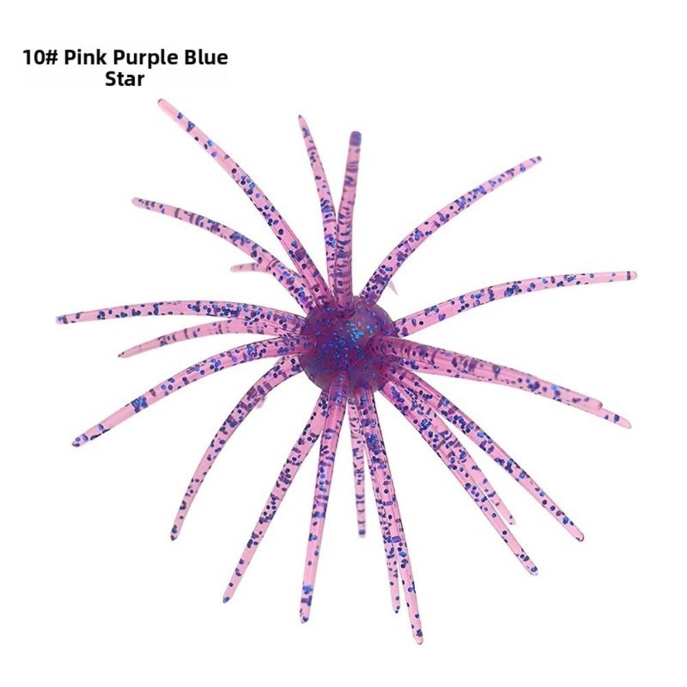 10pcs 11cm/8.7g Size Sea Urchin Lures Superior Tear Resistance 3D Lure For Sea Bass Fishing