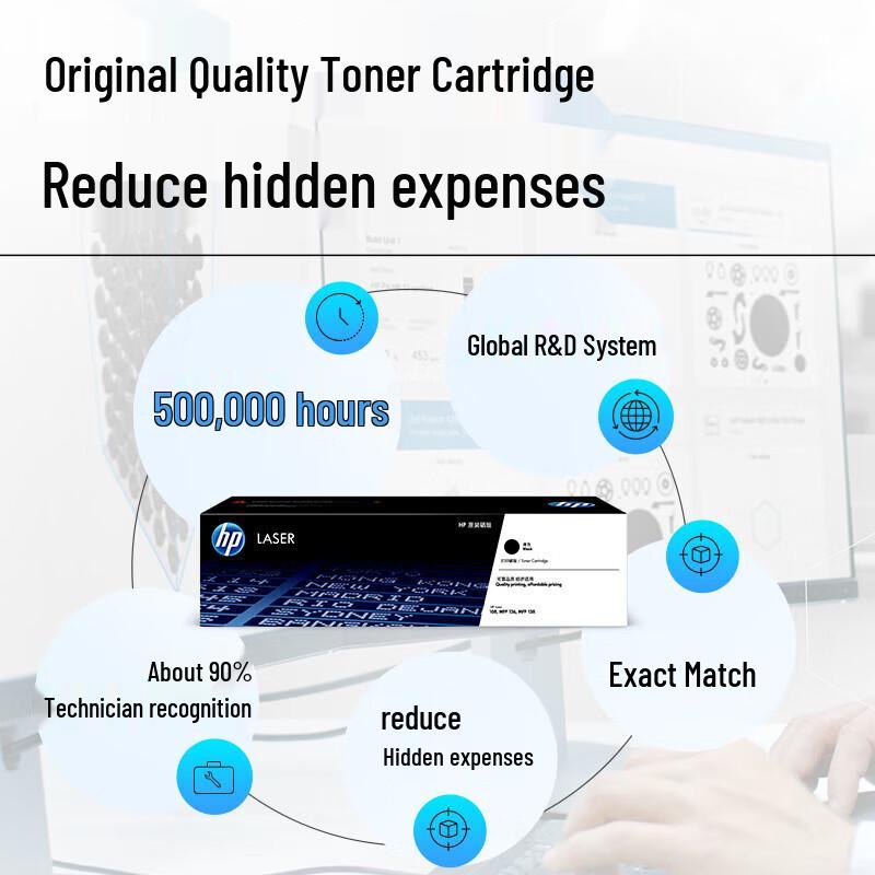 HP 222A W2220A Black Original LaserJet Toner Cartridge