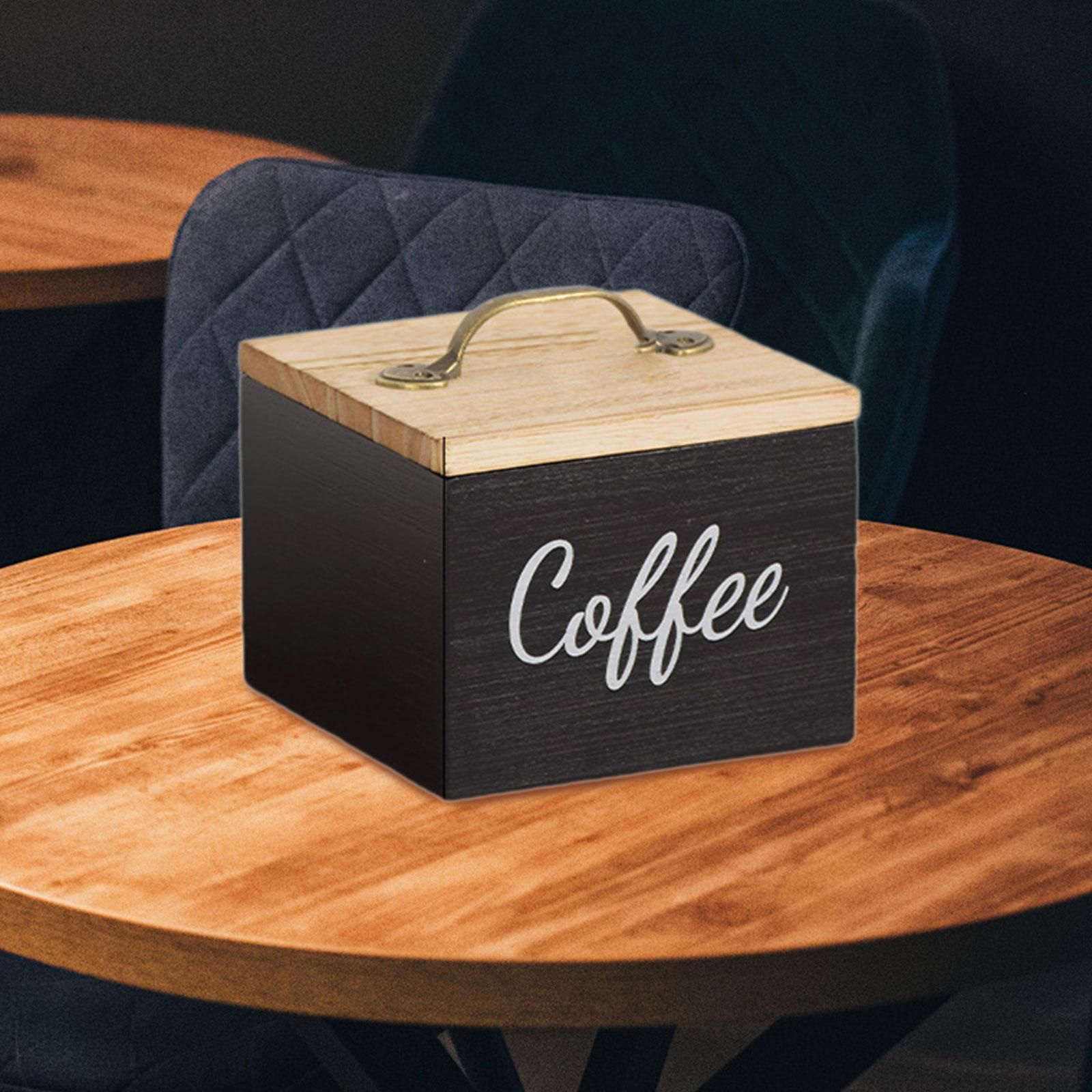 

Держатель для кофейных капсул с крышкой, Органайзер, Дисплейная коробка для стола чёрный